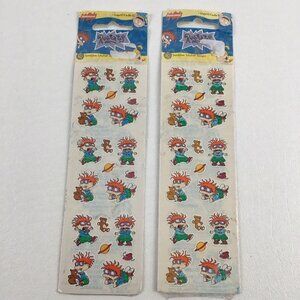 Nickelodeon Rugrats Chuckie Finster Cartoon Character Sticker Sheet Vintage 1997